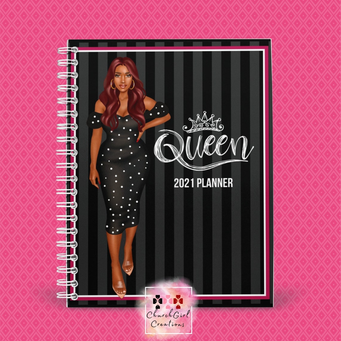 Black Girl planner 2021 Queen planner African American Etsy