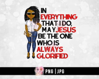 Black Girl png, Black Woman Clipart, Afro Woman png, Afro Lady Art, Black Girl Clipart, Bright Colorful png, Melanin Lady png, Jesus png