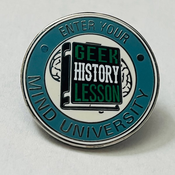 Geek History Lesson Podcast - Enamel Pin
