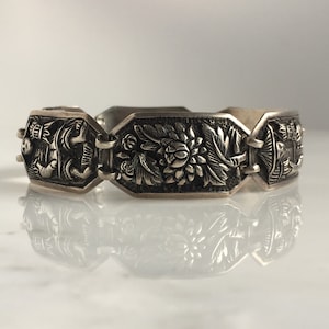 Vintage Asian Sterling Mid Century Bracelet