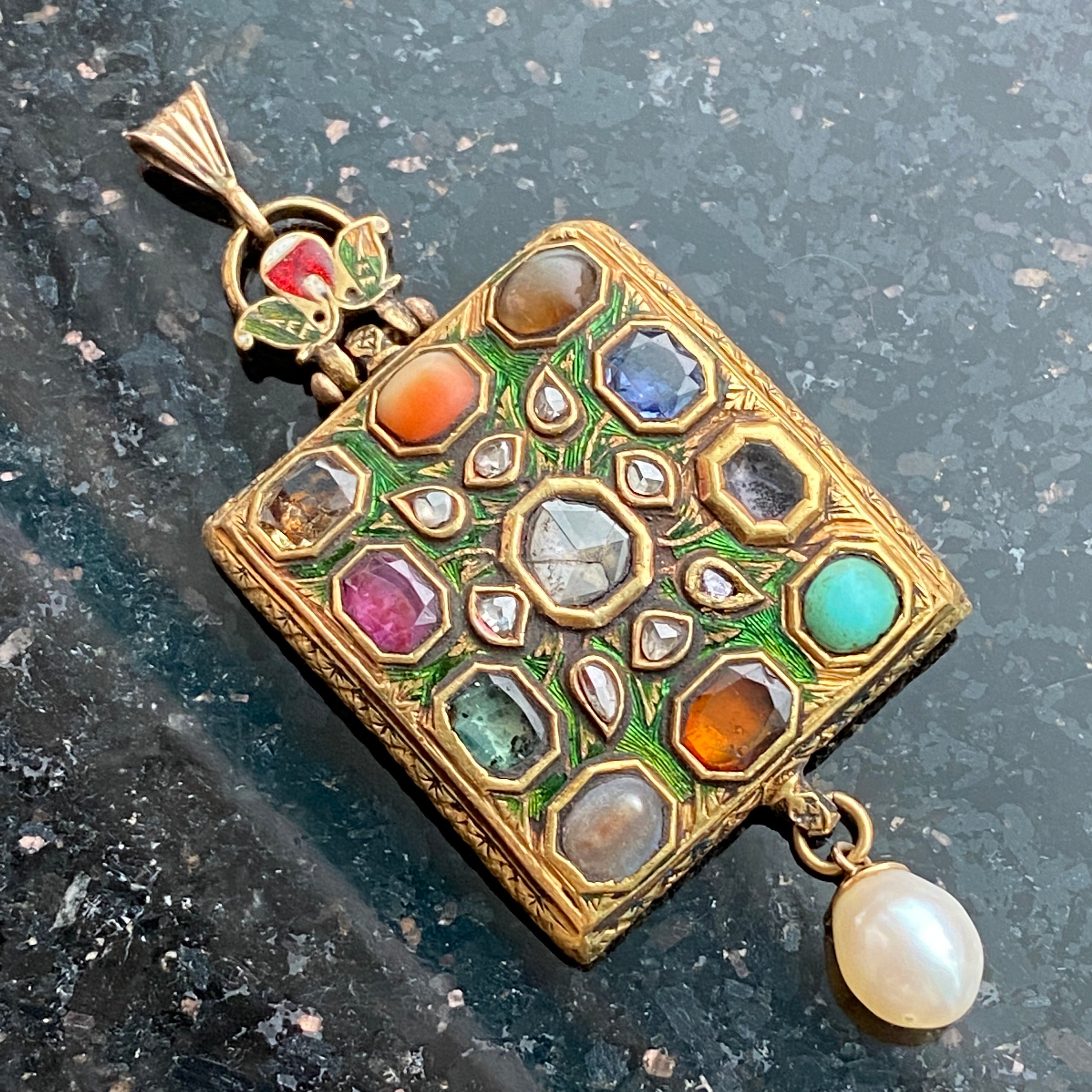 ５５％以上節約 Antique Mughal アンティーク ムガル エナメル 鳥モチーフ リング アクセサリー