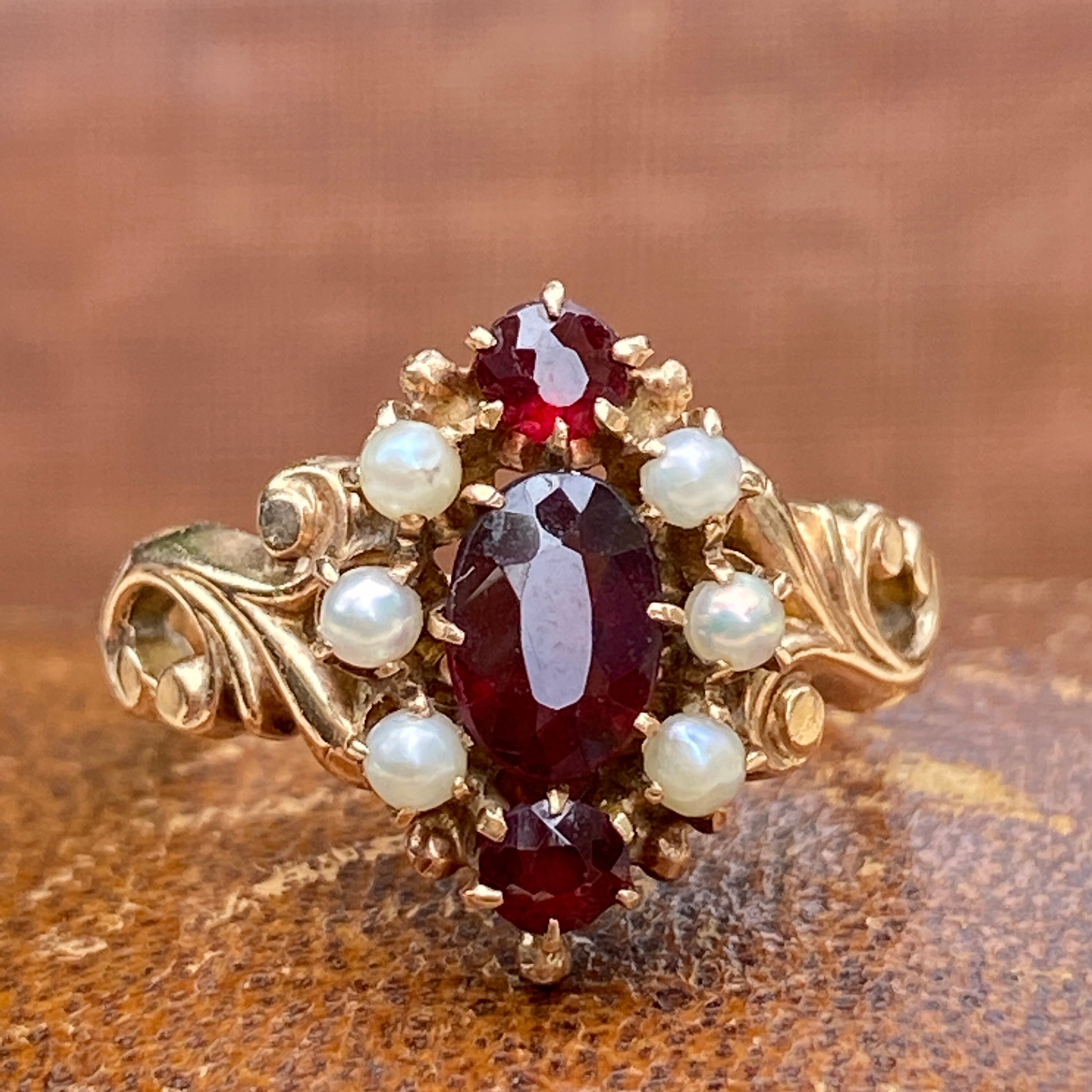 Gold and garnet best sale