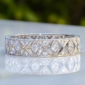Vintage Diamond & Platinum Eternity Ring