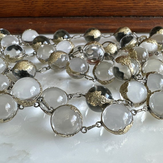 Art Deco 45" Pools of Light Rock Crystal Silver G… - image 7