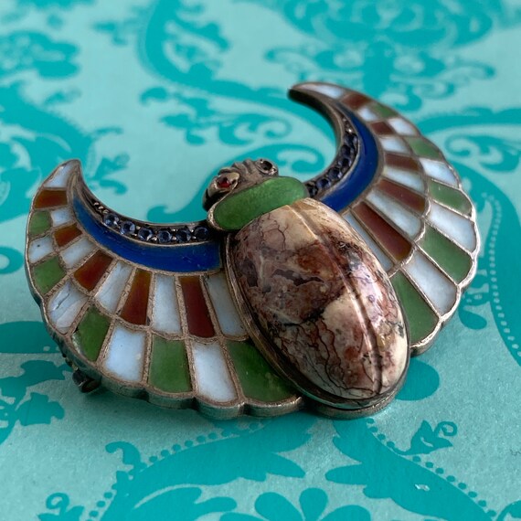 Scarab brooch best sale
