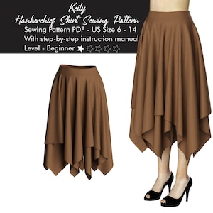 Jagged Hem Skirt - Etsy