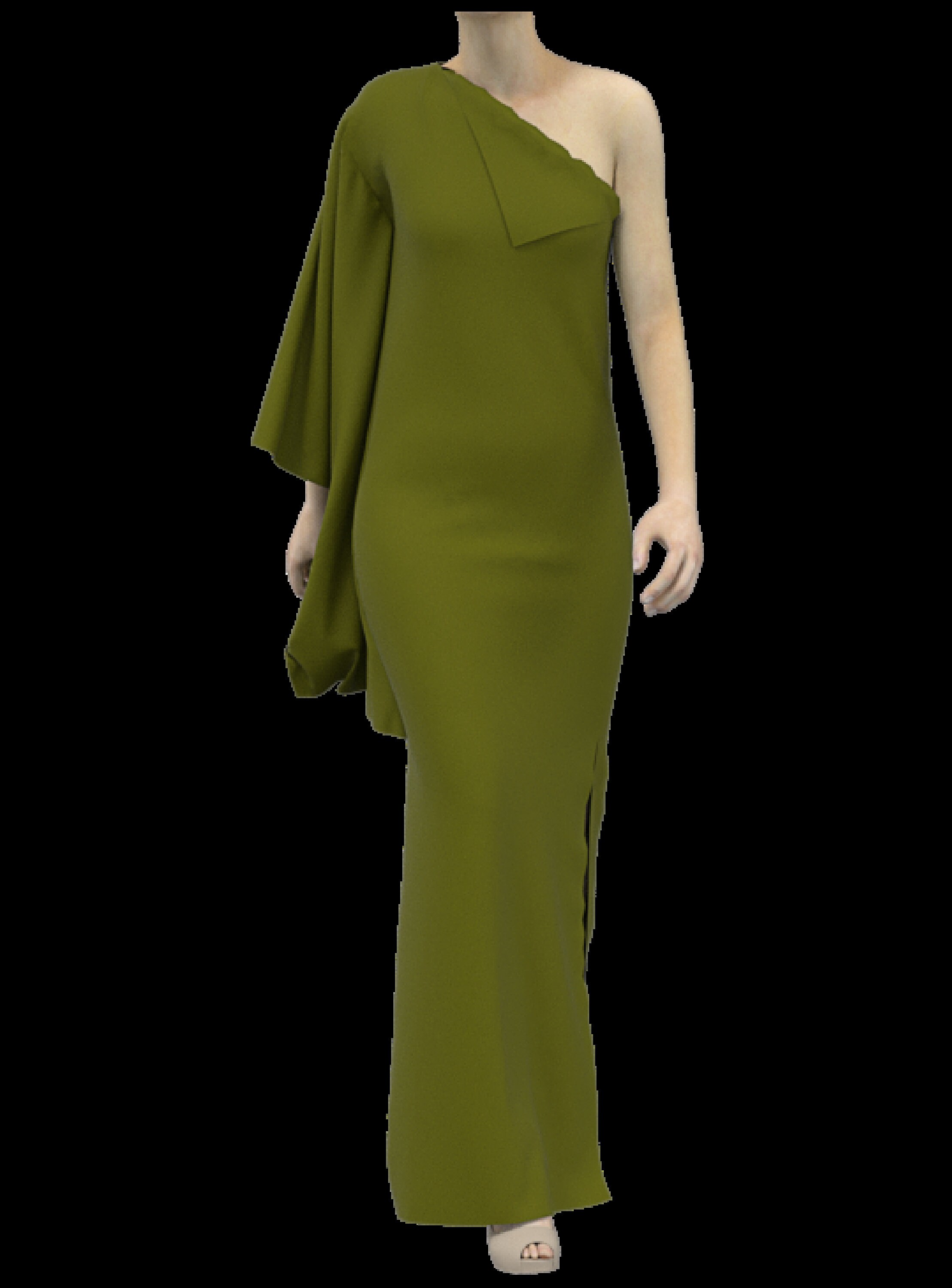 one shoulder kaftan dress pattern One Shoulder Caftan