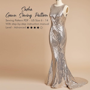 Wedding Gown Sewing Patterns, Ball Gown, Long Homecoming Dresses, Promdress