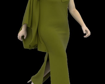 One Shoulder Kaftan Sewing Pattern, Maxi Slit Dress (PDF Pattern) - Etsy UK One Shoulder Kaftan Sewing Pattern, Maxi Slit Dress (PDF Pattern) - Etsy UK