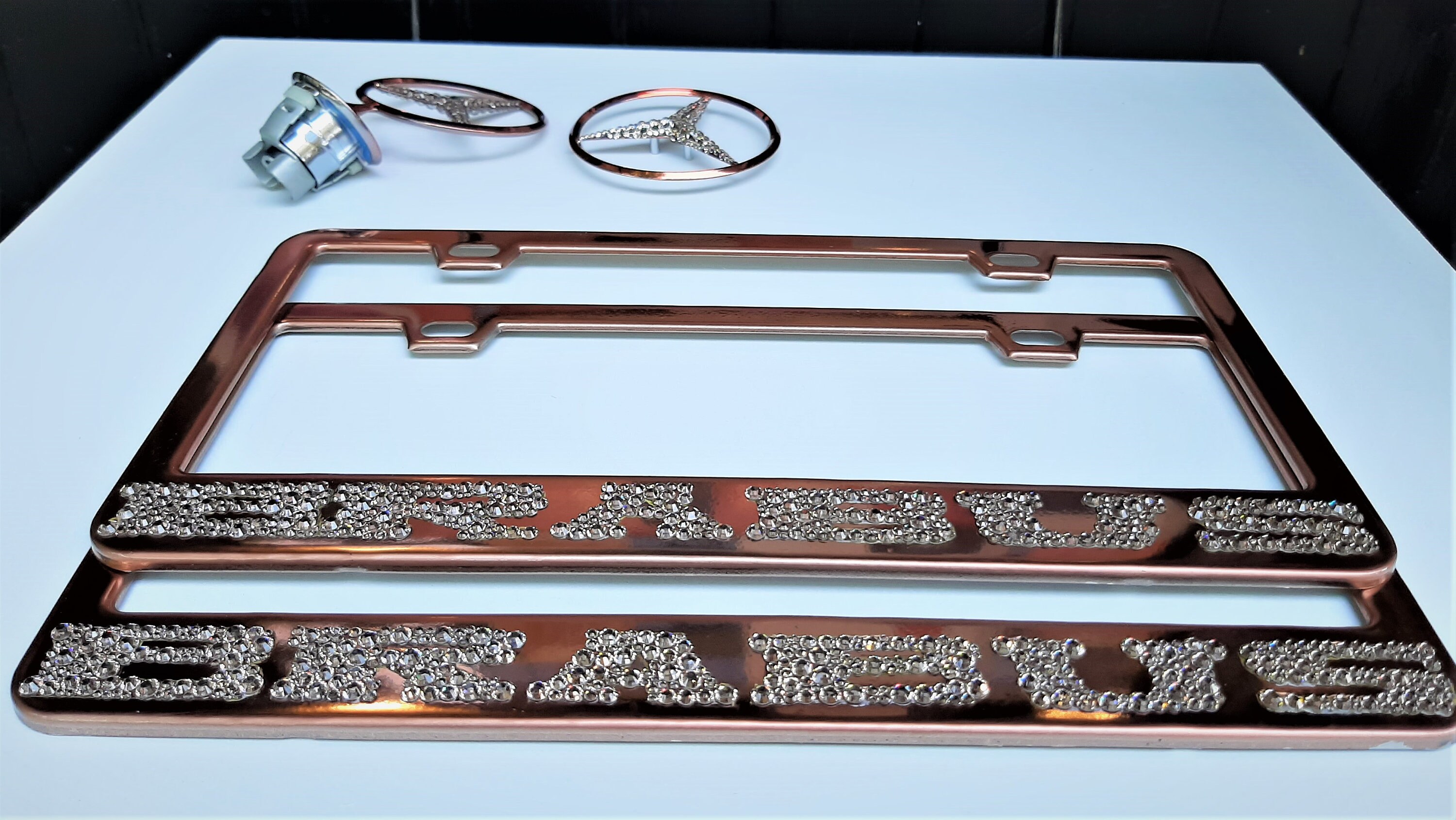 Personalized Mercedes BRABUS ROSE GOLD License Plate Frame Etsy