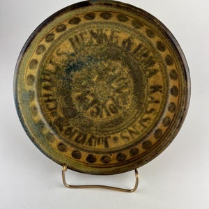Original MCM Listed Toledo Ohio Artist Edith Franklin (1922-2012) Studio Pottery Anniversary Bowl SIGNED EF protege of Harvey Littleton