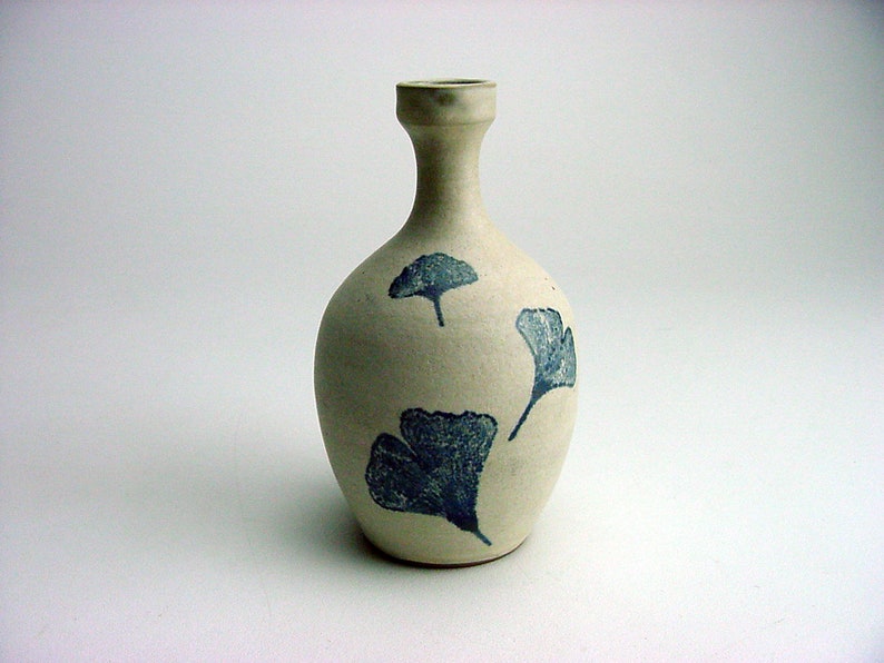 MCM Listed Peg Tootelian art studio oriGINAL pottery weed pot bottle VASE form Chicago Illinois Edna Arnow protege GINkgo leaves