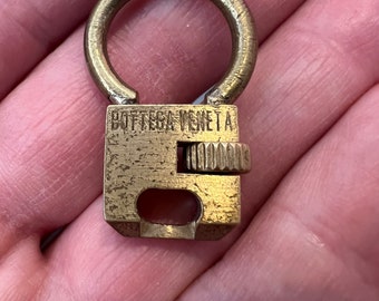 Bottega Veneta Purse Small Brass Turn Lock SIGNED 1.375" long by  .75" at widest