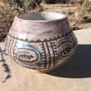Art Deco Earthenware Vase: Circa 1930, Signed Pottery