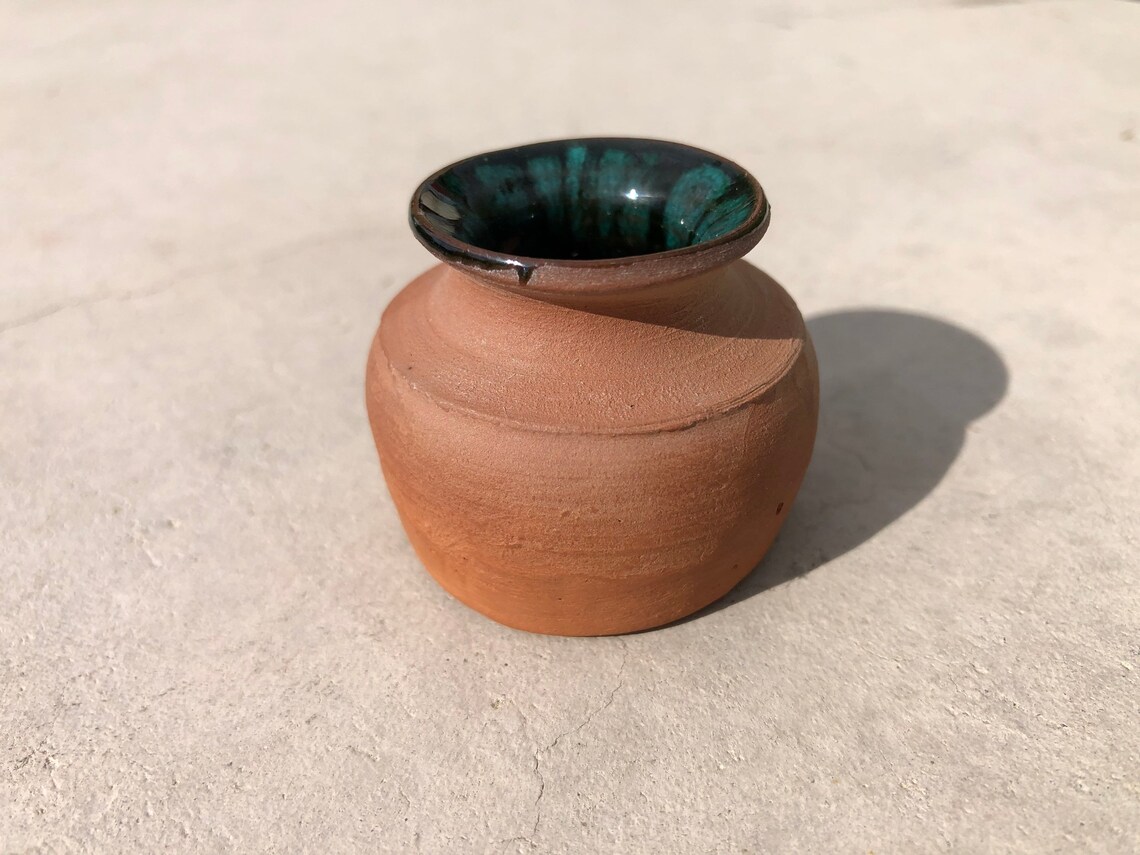 Circa 1965 Original Miniature Red Clay Pottery Vase by Ruth Etsy