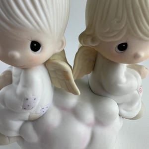 1979年 プレシャスモーメンツ フィギュア「But Love Goes On Forever」 エネスコ E-3115 磁器 箱、パッケージ、カード付き サイン入り