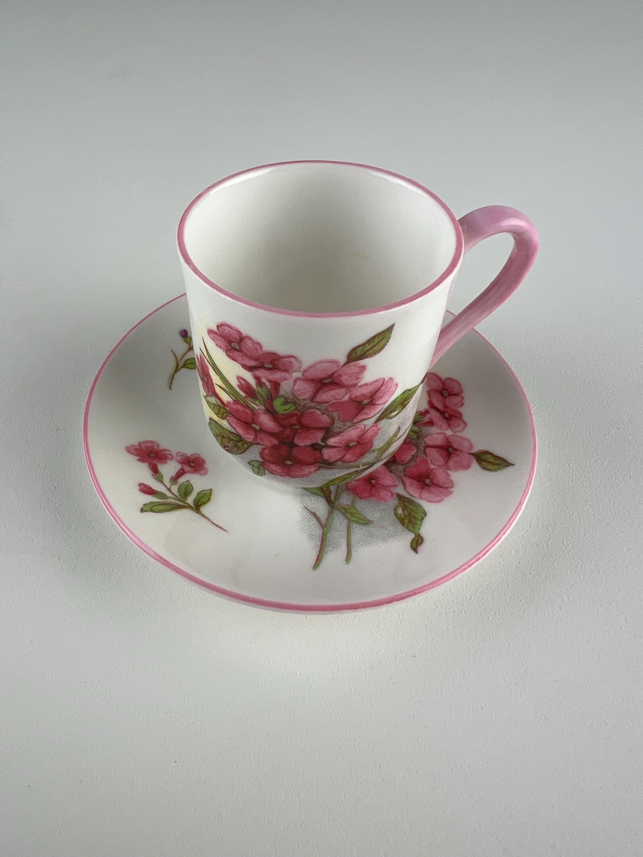 Estate Art Deco Shelley Pottery Miniature Cup and Saucer 13548 - Etsy