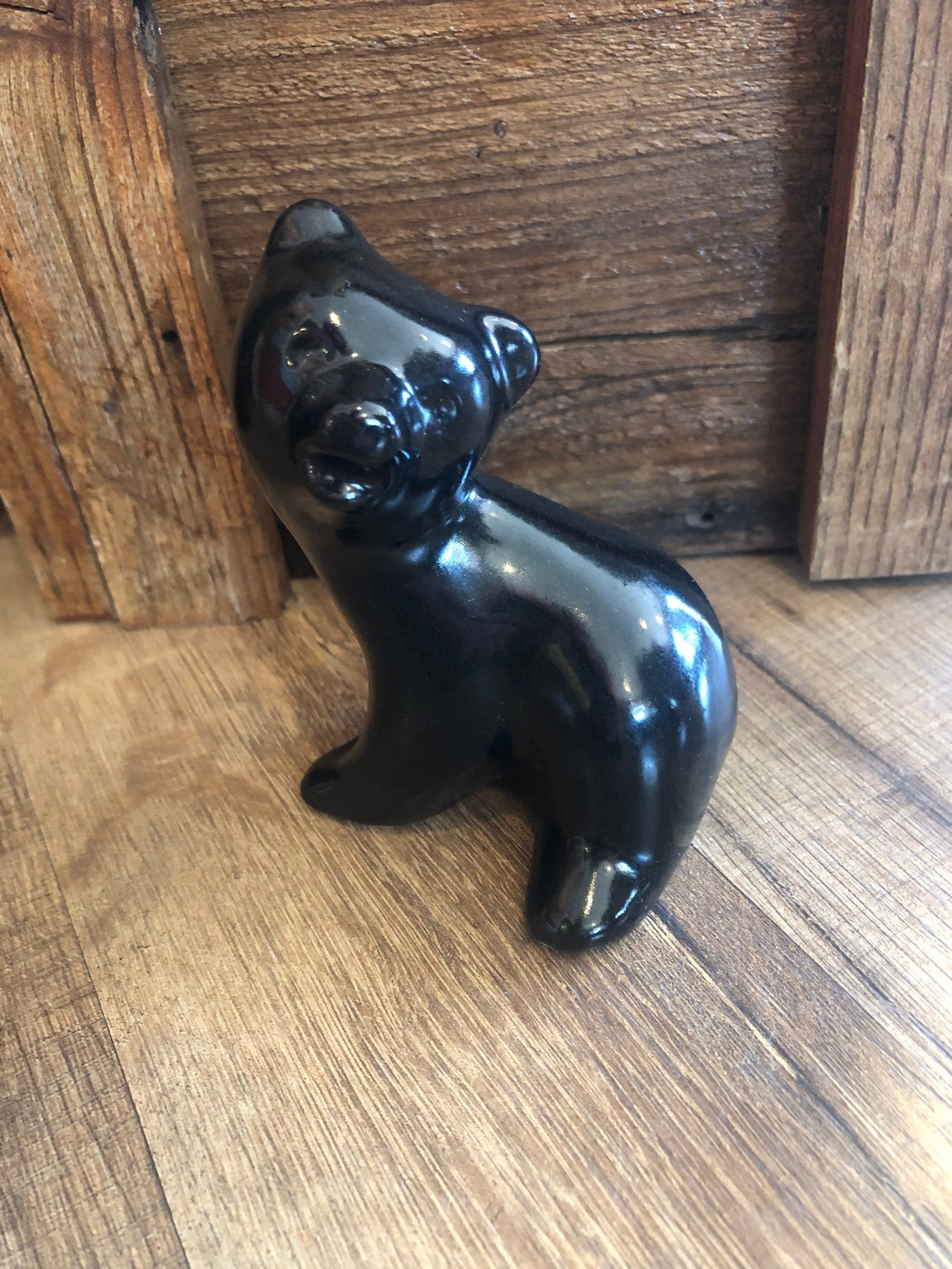 Circa 1975 Black Bear Figurine Sculpture by Douglas Ferguson | Etsy