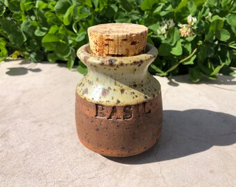 Circa 1978 Listed California North Carolina Florida Potter Artist Paul Frehe Handled corked studio pottery pottery jug SIGNED 1948-