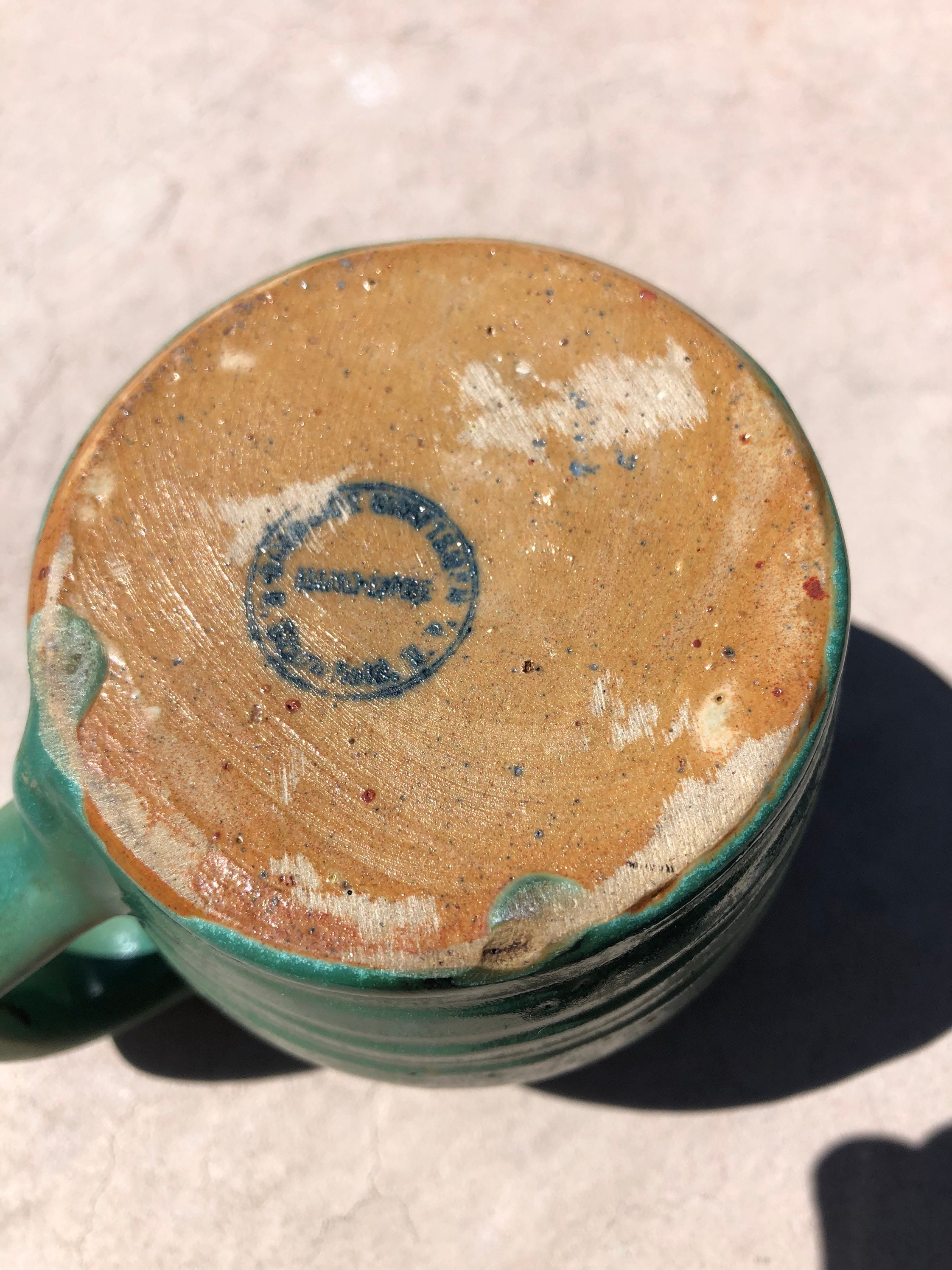 Roadside Craftsmen Pottery East Bloomfield New York Green Etsy