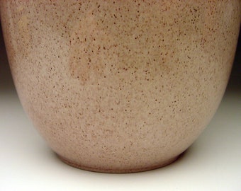 1950年代の斑点模様の釉薬をあしらったスタジオ陶器の花瓶：オハイオ
