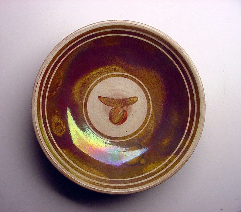 Listed Oklahoma Artist 1937 Roger Corsaw Luster Glazed Studio Pottery Bowl SIGNED