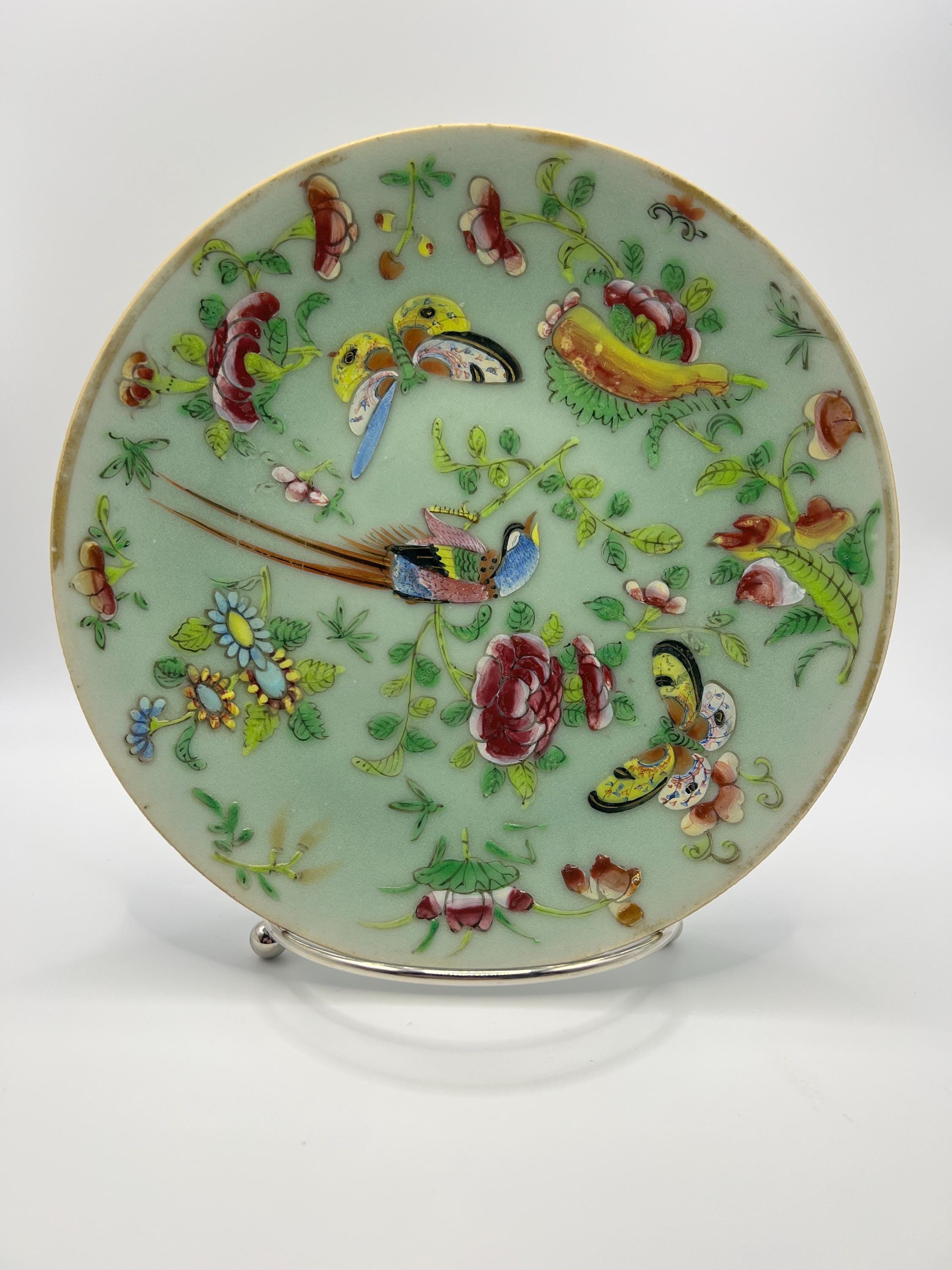 Antique Chinese Celadon Plate - Etsy