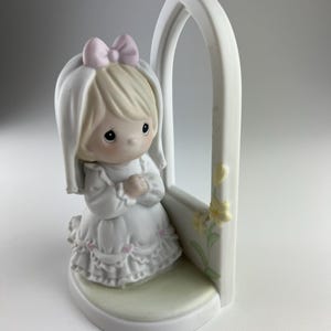 1990年代 プレシャスモーメンツ 祈りの磁器置物「あなたの未来が祝福されますように」 エネスコ 525316 箱、カード、パッケージ付き