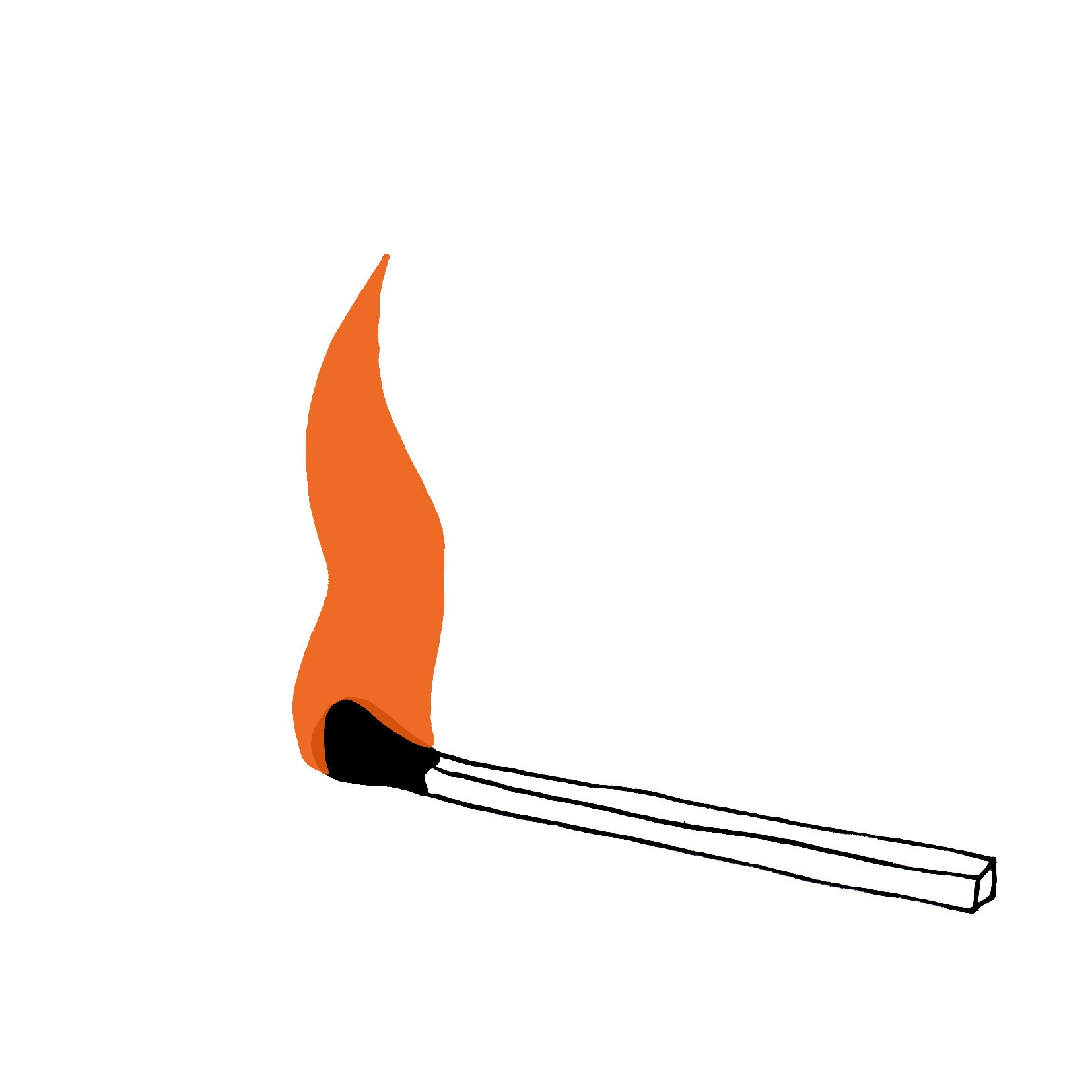Burning Match GIF Animation, Light My Fire Animated GIF Illustration Etsy