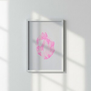 risograph print poster a4 neon pink diamond stone