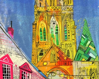 Truro Cathedral, Greetings Card of Truro, Cornwall