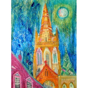 Truro Cathedral Big Spire, Limited Edition Giclee Print of Truro, Cornwall