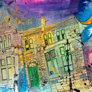 Truro Library, Limited Edition Giclee Print of Truro, Cornwall