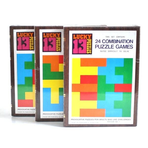 Lucky 13 Puzzles Fireside Games, Bookshelf Game