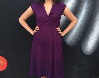 Vintage purple 1980's dress.