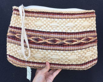 Vintage Straw Clutch