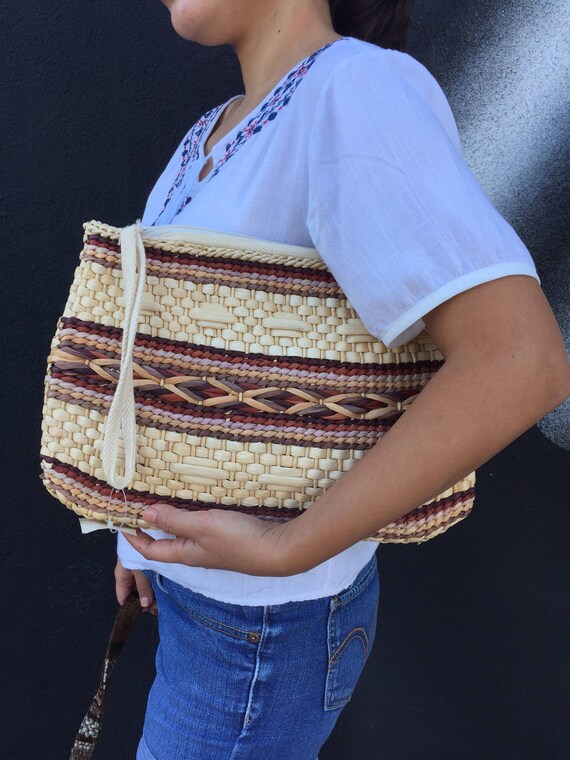 Vintage Straw Clutch - image 2