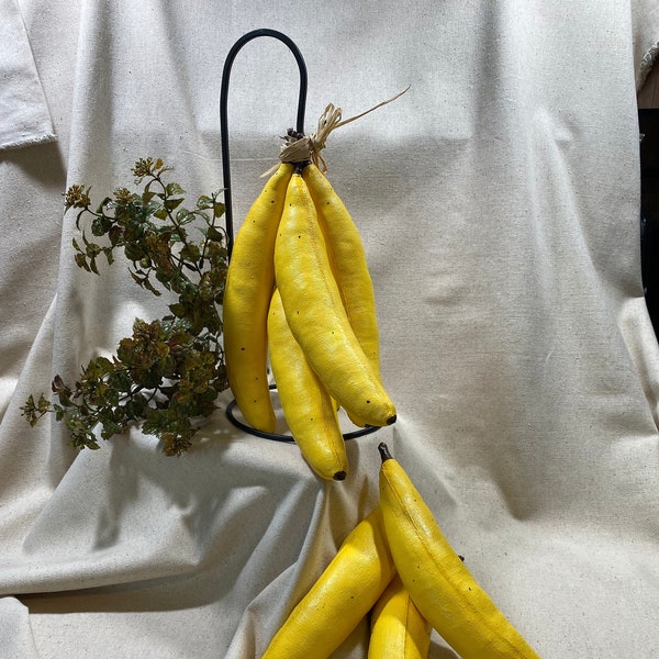 Handmade Fake Ripe Bananas, Handmade Bananas, Ripe Bananas, Fake Fruit, Photo Prop Fruit, Tropical Fake Fruit, Handmade Banana, Ripe