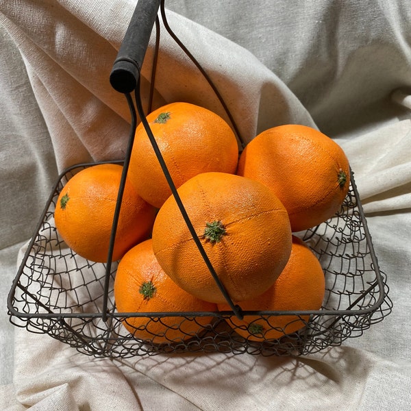 Oranges, Fabric Oranges, Citrus Fruit, Farmhouse Oranges, Citrus Fruit, Fake Fruit, Fake Oranges, Florida Oranges, California Oranges.