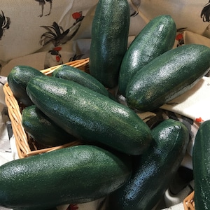 Cucumber, Green Cucumbers, Cukes, Garden Vegetable, Handmade Fake Cucumber, Summer Vegetable, Fake Food, Veggies, Pretend Food, Restaurant
