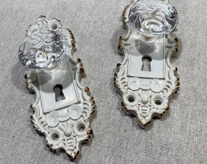 Vintage Door Knob Wall Hooks Glass Type Door Knob Hooks Etsy