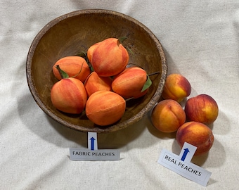 Peach Farmhouse Bowl Filler, Nectarines, SOLD AS 8.99  for Each Peach! Georgia Peaches,Farmhouse Peaches, Peaches,