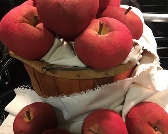 Primitive Apple, SOLD AS 8.25 EACH, Farmhouse Rustic Decor with Cloves, Faux Apples, Fake Apple, Artificial Fruit, Fake Fruit, Display Apple