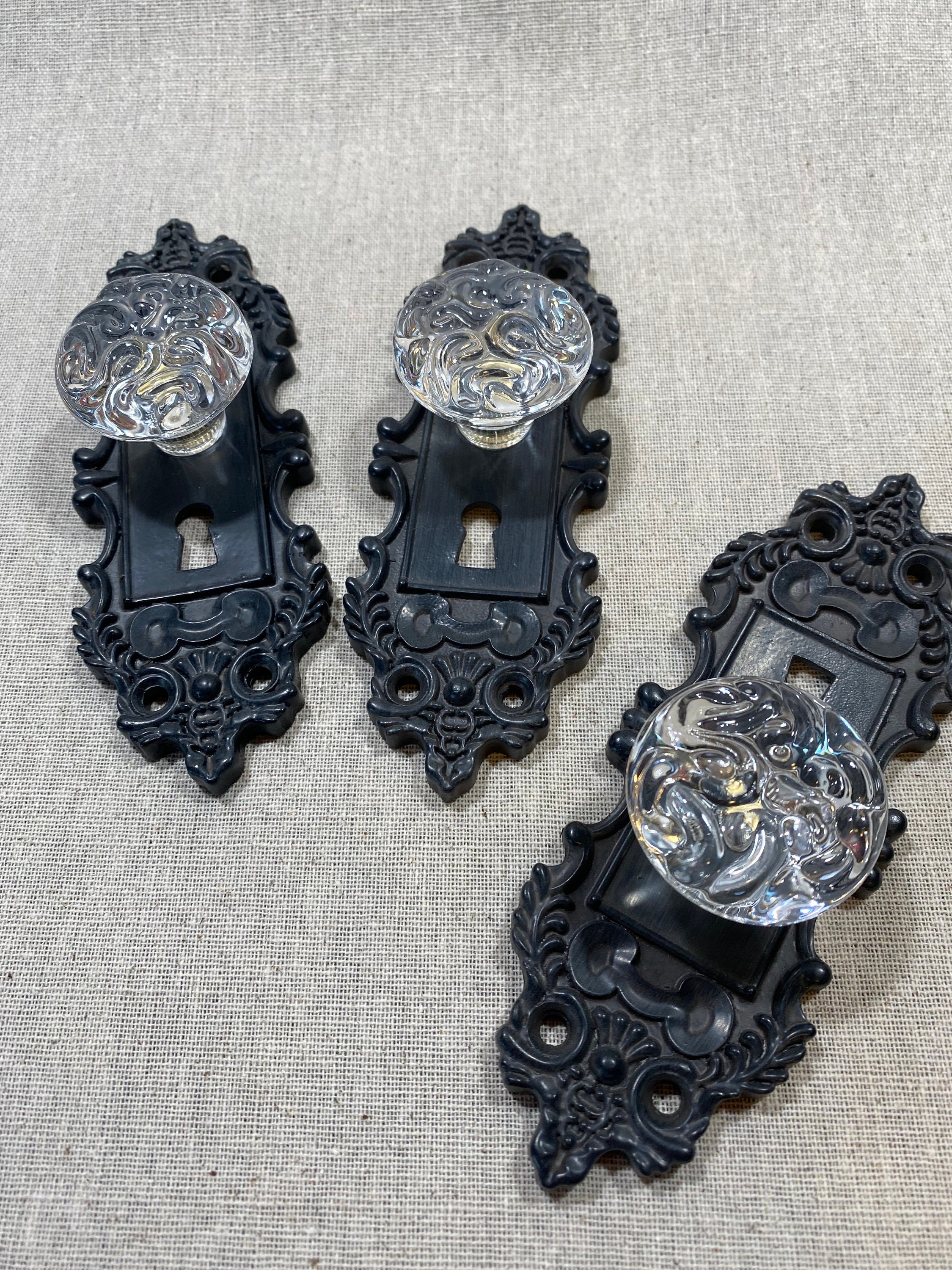 Vintage Door Knob Wall Hooks Glass Type Door Knob Hooks Etsy