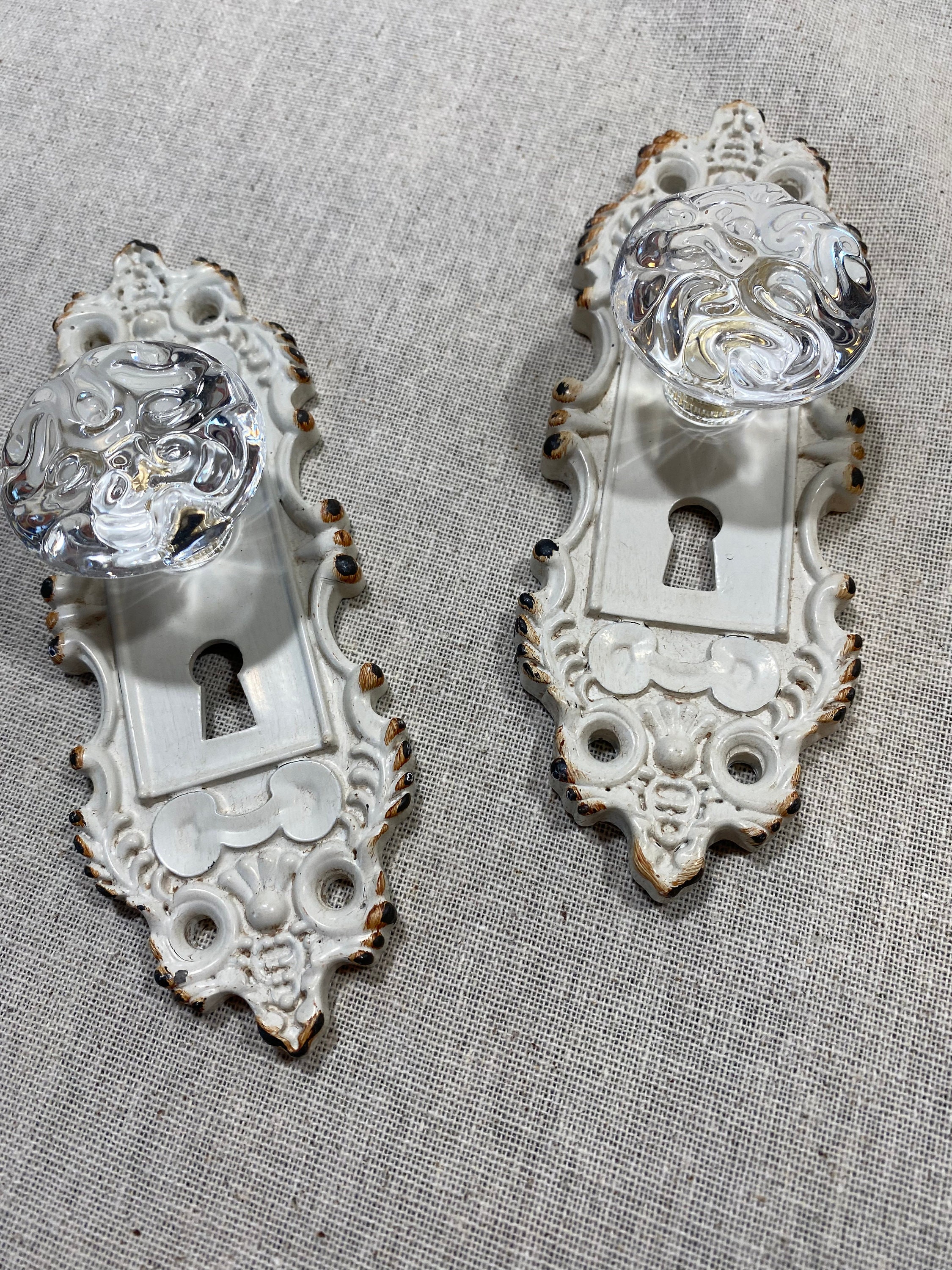 Vintage Door Knob Wall Hooks Glass Type Door Knob Hooks Etsy