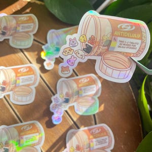 Ateez Aniteez Anti-Delulu Pills Sticker