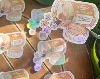 Ateez Aniteez Anti-Delulu Pills Sticker