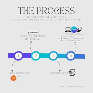 Diamantinbjudan Evite | Canva utskrivbar direktnedladdning bild 4