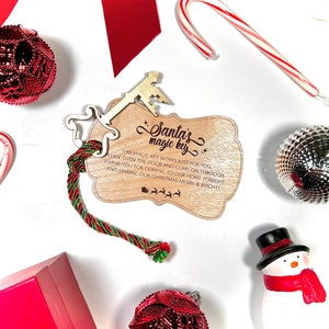SVG File Only | Glowforge Ready | Santa&#39;s Magic key | Homes with no Chimney