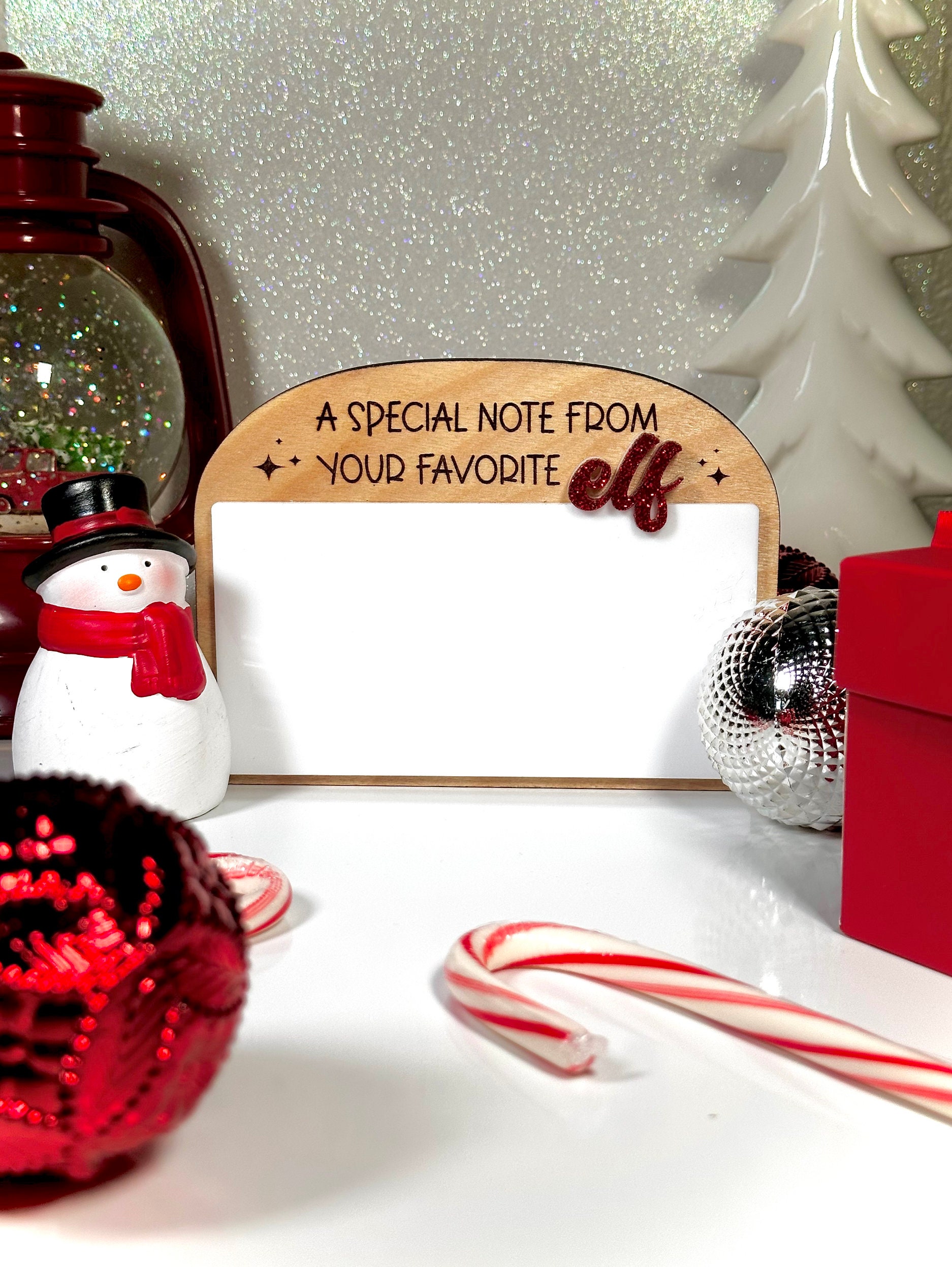 SVG File | Glowforge Ready | A Special Note From Your Favorite Elf ...
